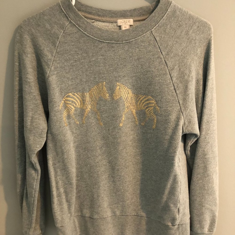 J. Crew gray sweatshirt size XXS. Fits more like a small